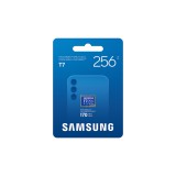 SAMSUNG T7 MICRO SDXC 256GB CL10 UHS-I U3 A2 V30 (170 MB/s olvasási sebesség)