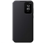 SAMSUNG tok álló (aktív FLIP, oldalra nyíló, átlátszó előlap) FEKETE Samsung Galaxy A35 5G (SM-A356)