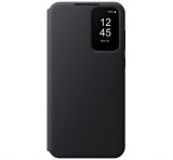 SAMSUNG tok álló (aktív FLIP, oldalra nyíló, átlátszó előlap) FEKETE Samsung Galaxy A55 5G (SM-A556)