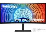 Samsung VA 34" LED Ívelt monitor, UltraWide QHD, DisplayPort, Vesa, Fekete