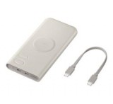 Samsung vésztöltő 2 Type-C aljzat (10000mAh, 25W, PD gyorstöltő, wireless, LED jelzés) BÉZS