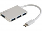 SANDBERG 136-20 USB-C to 4xUSB3.0 Pocket Hub ezüst