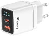 Sandberg 35W 2in1 Charger 1xUSB-C 1xUSB White 441-52