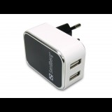 Sandberg AC dupla USB 2.4+1A töltő EU (440-57) (440-57) - Töltők