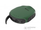 Sandberg Akkubank -  420-60 Survivor Powerbank 10000 (Csatlakozók: MicroUSB+USB-A, IPX6 vízálló, lámpa+iránytű, zöld)