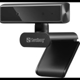 Sandberg Face-ID Webcam Mini webkamera 2 MP 1920 x 1080 pixelek USB-C Fekete (Face-ID Webcam Mini)