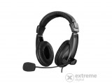 Sandberg Fejhallgató - Saver USB Headset Large (USB; mikrofon; hangerő szabályzó; 1,8m kábel; fekete)