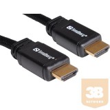 Sandberg kabel HDMI 2.0 19M-19M, 5m, Resolutions up to 4K, Dualview, True 21:9