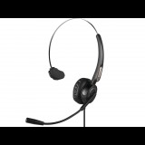 Sandberg Pro USB+RJ9/11 mono headset fekete (126-31) (126-31) - Fejhallgató
