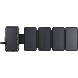 Sandberg Solar 5-Panel Powerbank 27000, napelemes, vezeték nélküli töltés, fekete - 421-06