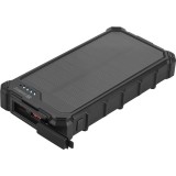Sandberg Solar Powerbank CampLED 10000 powerbank, napelemes, LED lámpa, IP65, fekete - 421-23