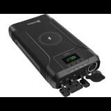 Sandberg Survivor hordozható akkumulátor 76800 (76800 mAh, 276,5 Wh, Li-Ion, 100W PD, 15W vezeték nélküli töltés, pass-t