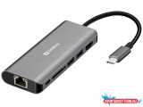 Sandberg USB-C Dock HDMI+LAN+SD+USB100W