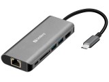 Sandberg USB-C Dock HDMI+LAN+SD+USB100W Black 136-18