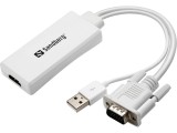 Sandberg VGA+Audio to HDMI Converter White 508-78