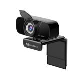 Sandberg webkamera - usb chat webcam 1080p hd (1920x1080, 30 fps, usb 2.0, univerzális csipesz, mikrofon, 1,5m kábel) 134-15