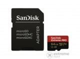 Sandisk 121585 microsd extreme kártya 64gb, 170/80 mb/s, a2 c10 v30 uhs-i u3