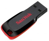 Sandisk 128GB Cruzer Blade USB 2.0 Black/Red 00124043