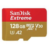 Sandisk 128GB microSDXC Extreme V30 U3 A2 + adapter (SDSQXA1-128G-GN6AA) (SDSQXA1-128G-GN6AA)