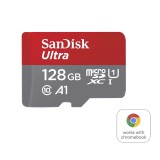 Sandisk 128GB microSDXC Ultra Class10 U1 A1 + adapterrel SDSQUAB-128G-GN6FA
