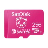 Sandisk 256GB microSDXC Class10 UHS-1 Nintendo Switch Fortnite Edition Cuddle Team 00215473