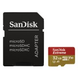 Sandisk 32GB microSDHC Extreme Class 10 UHS-I V30 A1 + adapterrel 00173420