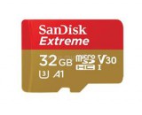 Sandisk 32GB microSDHC Extreme U3 V30 UHS-I Class 10 (SDSQXAF-032G-GN6MA / 173420) (SDSQXAF-032G-GN6MA)