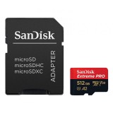 Sandisk 512GB microSDXC Class 10 U3 V30 A2 Extreme Pro + adapterrel 00214507