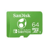 Sandisk 64GB microSDXC Class 10 UHS-I For Nintendo Switch Yosi Edition  00220029