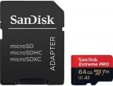 Sandisk 64GB microSDXC Extreme Pro Class 10 UHS-I A2 C10 V30 + adapterrel 00214503