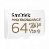 Sandisk 64GB microsSDXC Max Endurance Class 10 U3 V30 adapter nélkül  00186473