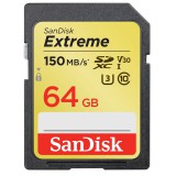 Sandisk 64GB SDXC Extreme U3 UHS-I V30 (183524) - Memóriakártya