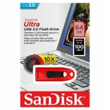 SANDISK CRUZER ULTRA Pendrive 64GB USB 3.0 Piros