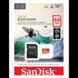 SanDisk Extreme 64GB Micro SDXC CLASS 10 UHS-I U3 A2 V30 + Adapter (170/80 MB/s)