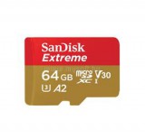 Sandisk Extreme MicroSDXC memóriakártya 64GB, Class10, UHS-I U3 + SD adapter (183505)