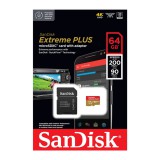SanDisk Extreme Plus 64GB Micro SDXC U3 V30 + Adapter (200/90 MB/s)