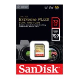 SANDISK Extreme Plus SDHC 32GB CL10 UHS-I U3 V30 (100/60 MB/s)