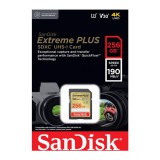 Sandisk Extreme Plus SDXC 256GB CL10 UHS-I U3 V30 (190/130 MB/s)