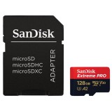 SanDisk Extreme Pro 128GB Micro SDXC U3 V30 + Adapter (200/90 MB/s)