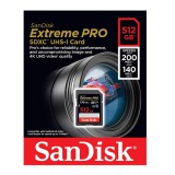 SanDisk Extreme Pro 512GB SDXC V30 UHS-I U3 Class 10 (200/140 MB/s)