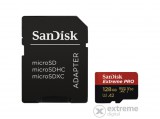 Sandisk Extreme Pro MicroSD kártya 128GB, 200/90 MB/s, A2 C10 V30 UHS-I U3
