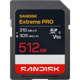 Sandisk Extreme PRO SDXC 512GB CL10 UHS-II U3 V90 (310/305 MB/s)
