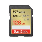 SanDisk Extreme SDXC™ 128GB memóriakártya (180MB/s olvasási / 90MB írási sebesség ) UHS-I, Class ...