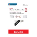 SANDISK iXPAND FLASH DRIVE GO PENDRIVE 128GB USB 3.0 Apple Lightning Ezüst-Fekete