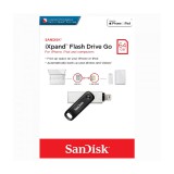 SANDISK iXPAND FLASH DRIVE GO PENDRIVE 64GB USB 3.0 Apple Lightning Ezüst-Fekete