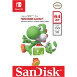 SanDisk microSDXC 64GB A1 UHS-I V30 U3 Nintendo switch,  Yosi Edition memóriakártya (100/90 MB/s)