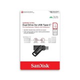 SANDISK ULTRA DUAL DRIVE GO PENDRIVE 1TB USB 3.1+ Type C Fekete