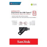 SANDISK ULTRA DUAL DRIVE GO PENDRIVE 64GB USB 3.1+ Type C Fekete