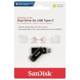 SANDISK ULTRA DUAL DRIVE GO PENDRIVE 64GB USB 3.1+ Type C Fekete