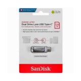 SANDISK ULTRA DUAL DRIVE LUXE PENDRIVE 128GB USB Type-C Ezüst